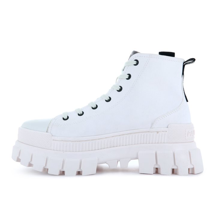 Chaussures Plateforme Palladium Revolt Hi TX Femme Blanche | FR ZIS741W